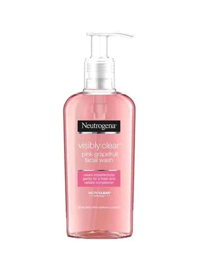 Neutrogena - Visibly Clear Facial Wash - Pink Grapefruit Pink Grapefruit 200ml - Image 1