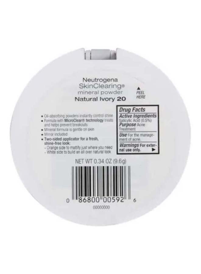Neutrogena Skin Clearing Mineral Compact Powder Natural Ivory 20  - Image 2
