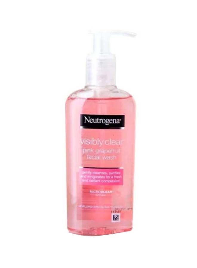 Neutrogena - Visibly Clear Facial Wash - Pink Grapefruit Pink Grapefruit 200ml - Image 1