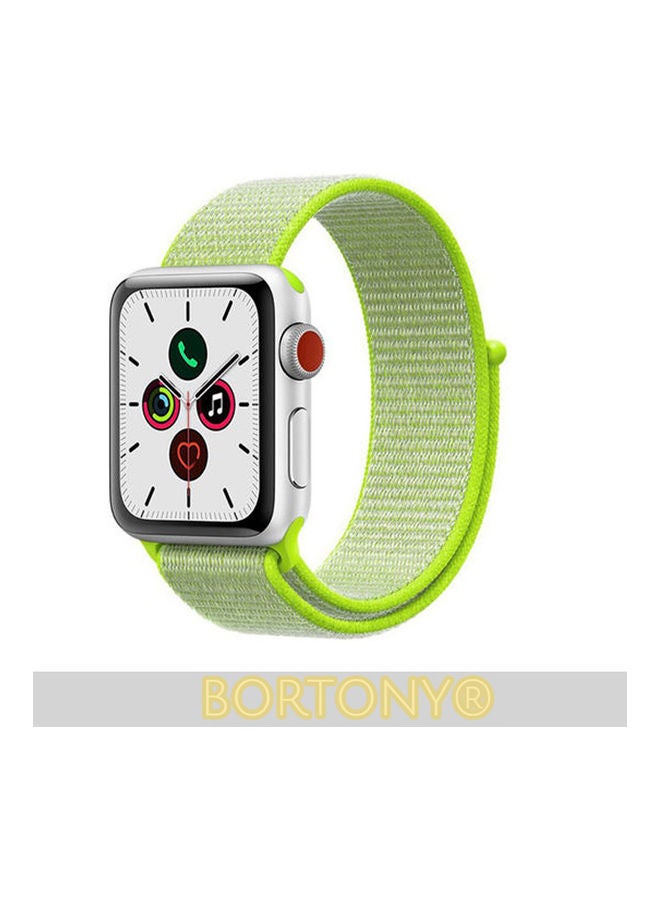 BORTONY Replacement Band For Apple Watch Series 5/4/3/2/1 42/44mm Green - Image 2