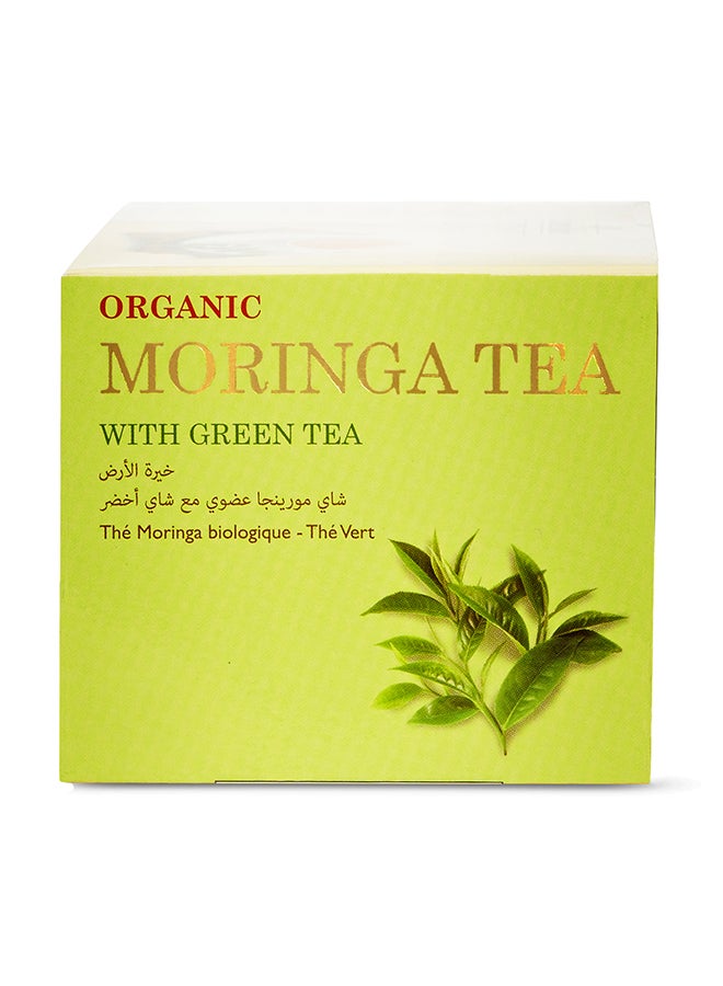 Organic Moringa Tea With Green Tea, 25 Bags 37.5grams