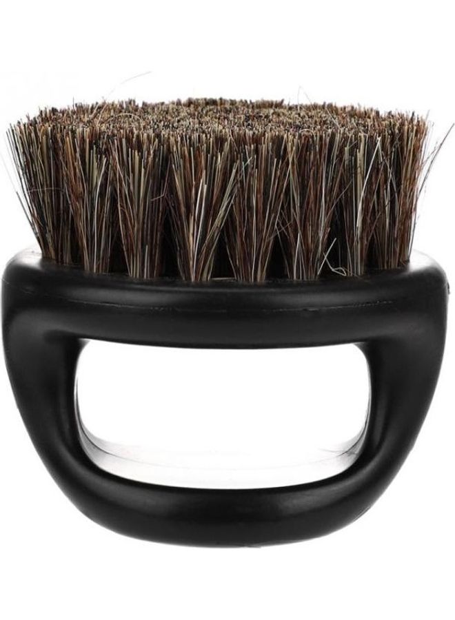 BGM 3-Piece Ring Design Portable Boar Brush Black  - Image 2