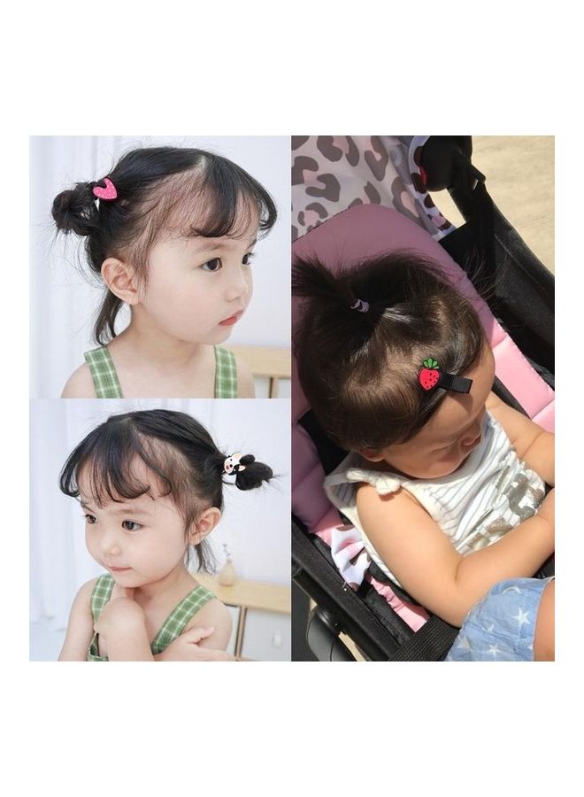 BGM - 10-Piece Acrylic Kids Cartoon Pattern Accessories Girl Mini Elastic Hair Rope - Image 1