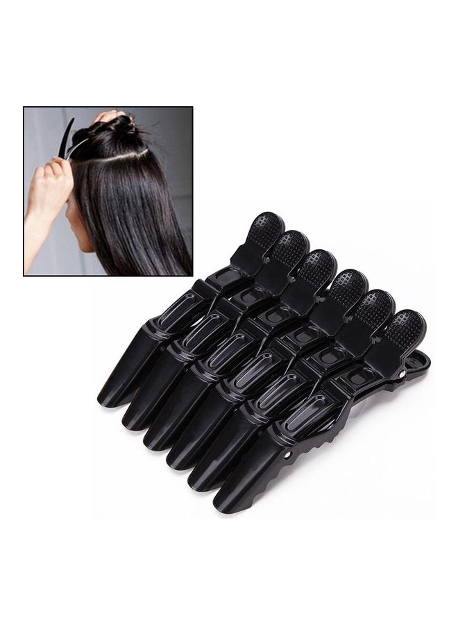 BGM 6-Piece Crocodile Clips Set Black - Image 1