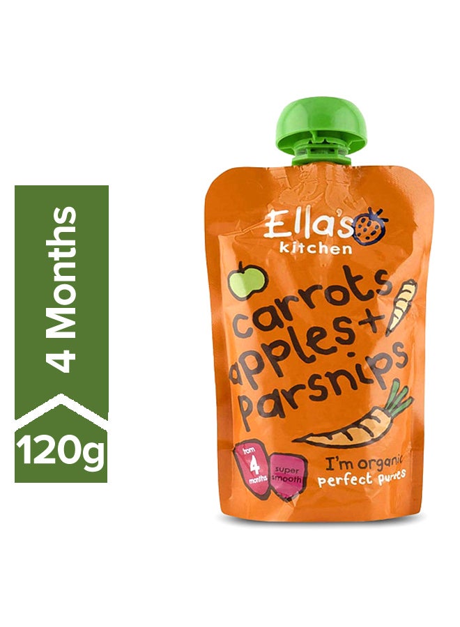 Carrots Apples With Parsnip Baby Food, 4+ Months 120grams