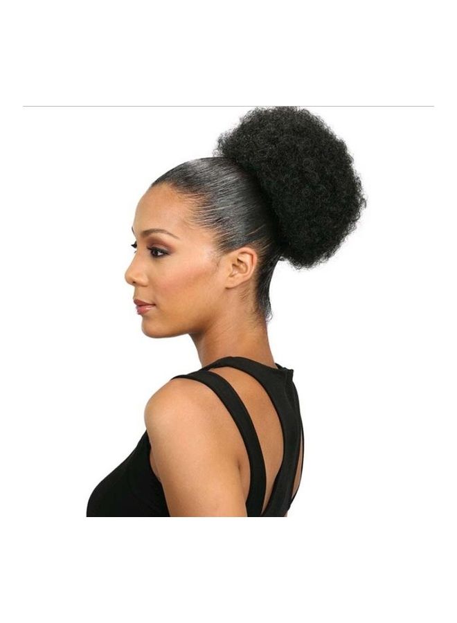 BGM European and American People Explosion Head Fluffy Curl Hair Net Wig Black 20cm - Image 1