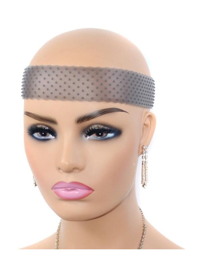 بي جي إم - مجموعة ربطات شعر من السيليكون للشعر المستعار مكونة من 3 قطع أسود 45سم - Image 1