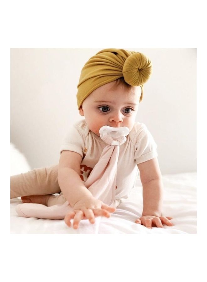 BGM Toddler Infant Baby Kids Cotton Turban Knot Bunny Ear Hat Head Wrap Headband Grey  - Image 4