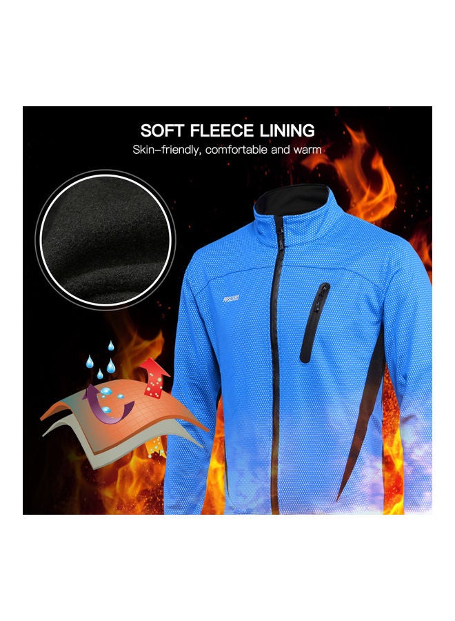 Generic Cycling Bike Jacket for Men Winter Green L  - Image 4