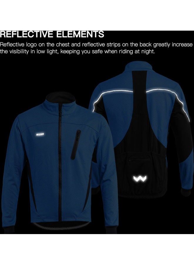 Generic Cycling Bike Jacket for Men Winter Green L  - Image 5