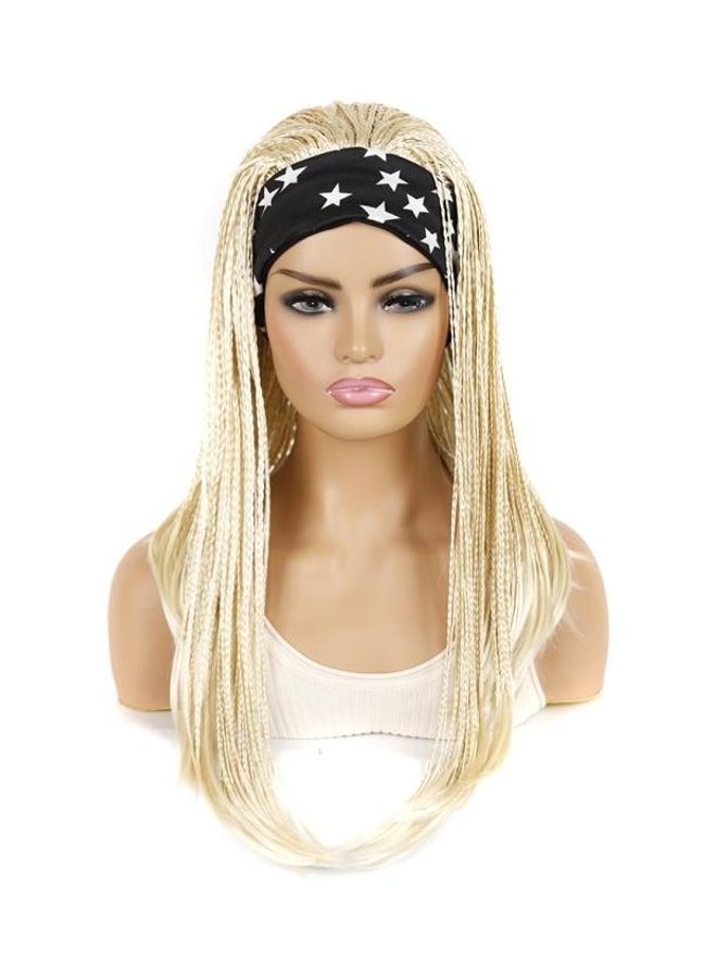 BGM - 2-Piece Hair Wig And Band Set Gold/Black/White 45cm - Image 1