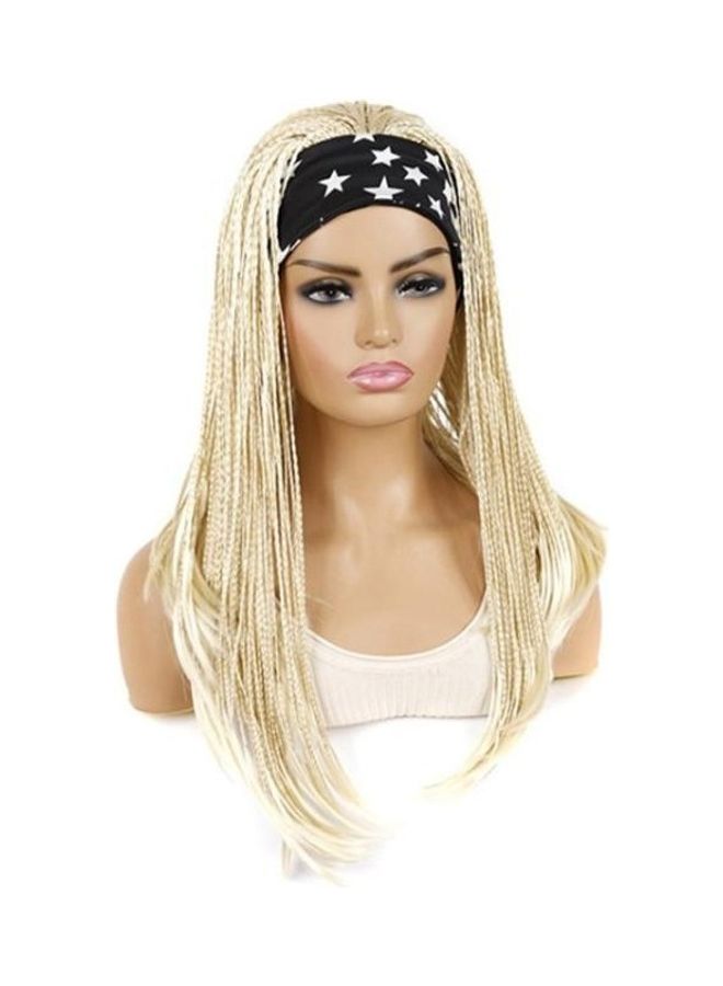BGM - 2-Piece Hair Wig And Band Set Gold/Black/White 45cm - Image 1
