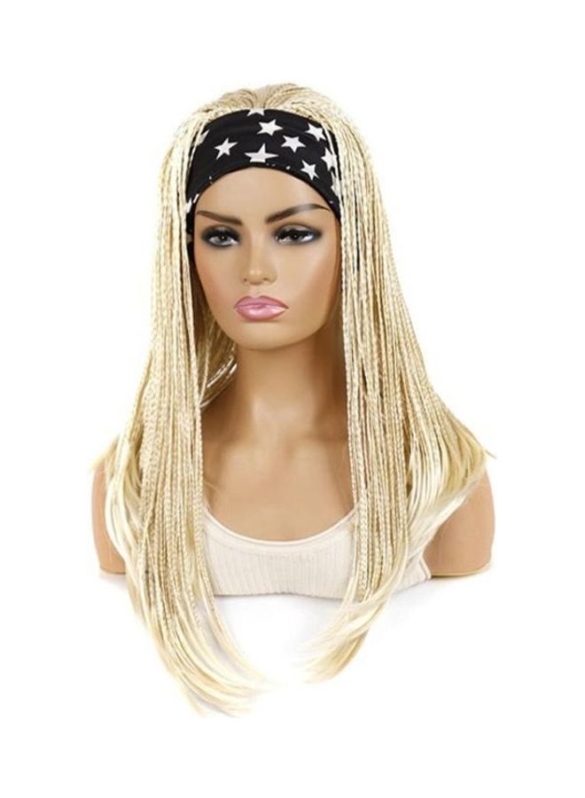 BGM - 2-Piece Hair Wig And Band Set Gold/Black/White 45cm - Image 1
