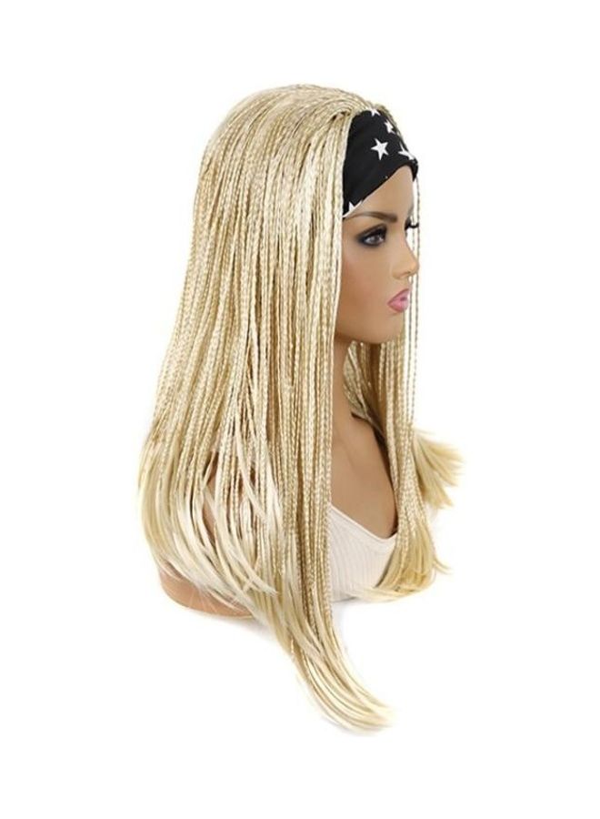 BGM - 2-Piece Hair Wig And Band Set Gold/Black/White 45cm - Image 1