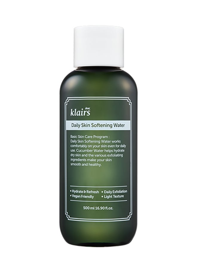 Klairs Daily Skin Softening Water Clear/Green 500ml  - Image 1