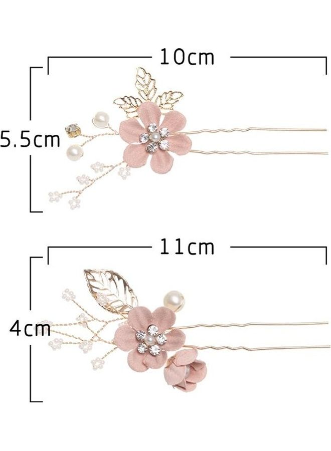 BGM Fashion Flower Jewelry Hair Pins Purple Sets - Image 3