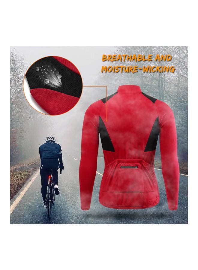 Generic Men's Cycling Half-Zip Sports Long Shirt XXXL  - Image 2