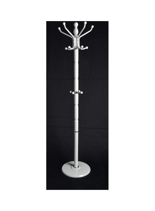 Living Full Length Standing Coat Hanger White 175x20cm 
