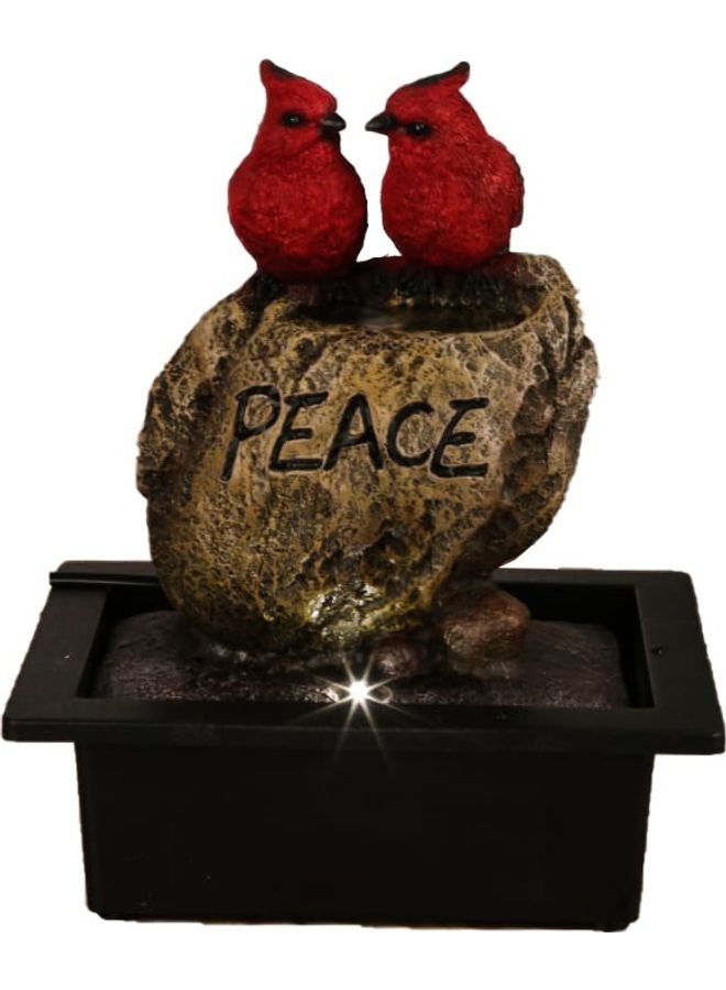 Birds Decorative Fountain Water Fall Multicolour 30cm  - Image 1