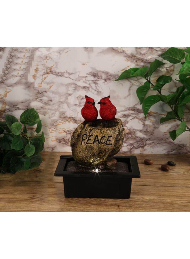 Birds Decorative Fountain Water Fall Multicolour 30cm  - Image 2