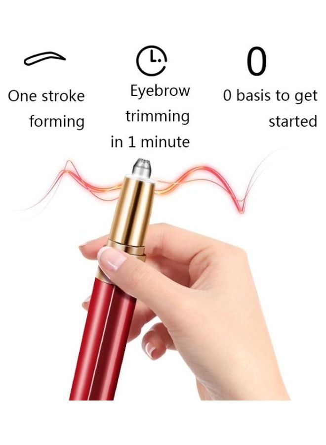 بي جي إم أداة تشذيب الحواجب الكهربائية طراز GT-1912 متعددة الوظائف ومزودة بمنفذ USB أبيض - Image 3