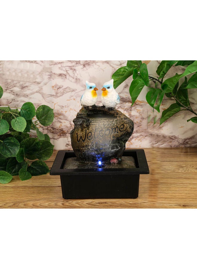 Birds Decorative Fountain Water Fall Multicolour 30cm  - Image 2