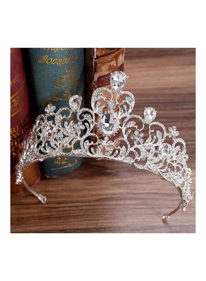 BGM - Crystal Wedding Crown Bride Headband - Image 1