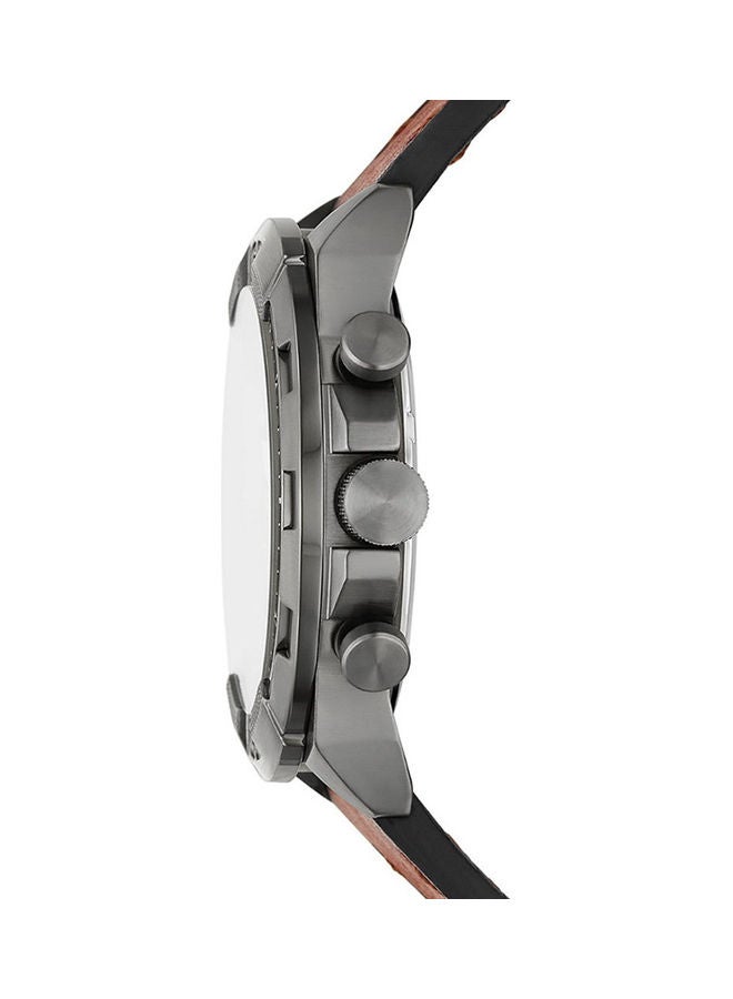 FOSSIL Men's Bronson Chronograph Leather Watch  - Image 3