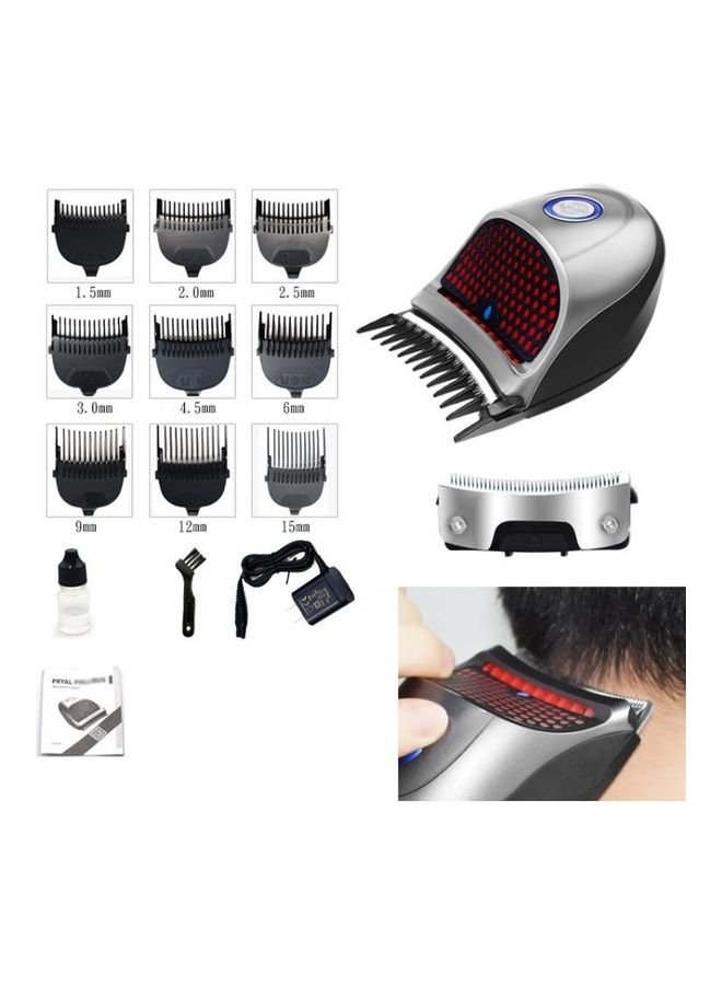 بي جي إم ماكينة حلاقة كهربائية للرجال بقايس CN طراز HJ-2018 ذاتية الاستخدام مع رأس قاطع احتياطي وخافت صوتي، إصدار قياسي متعدد الألوان - Image 1