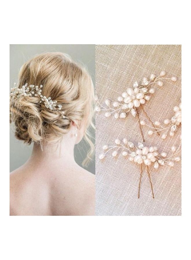 BGM 2-Piece Festival Wedding Hair Headdress Plait Clip Multicolour - Image 1