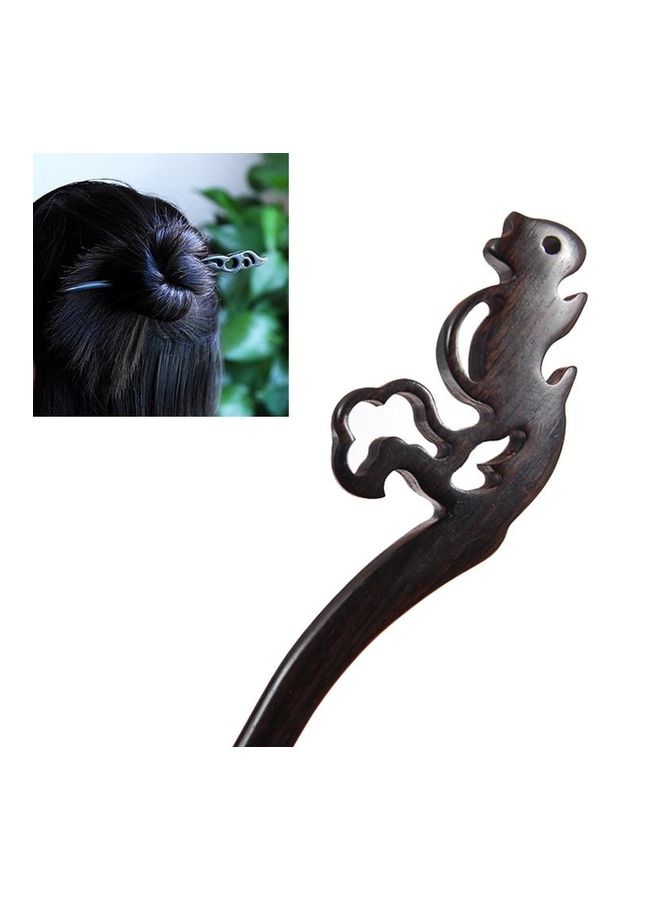 BGM - Squirrel Classical Sandalwood Hairpin - Image 1