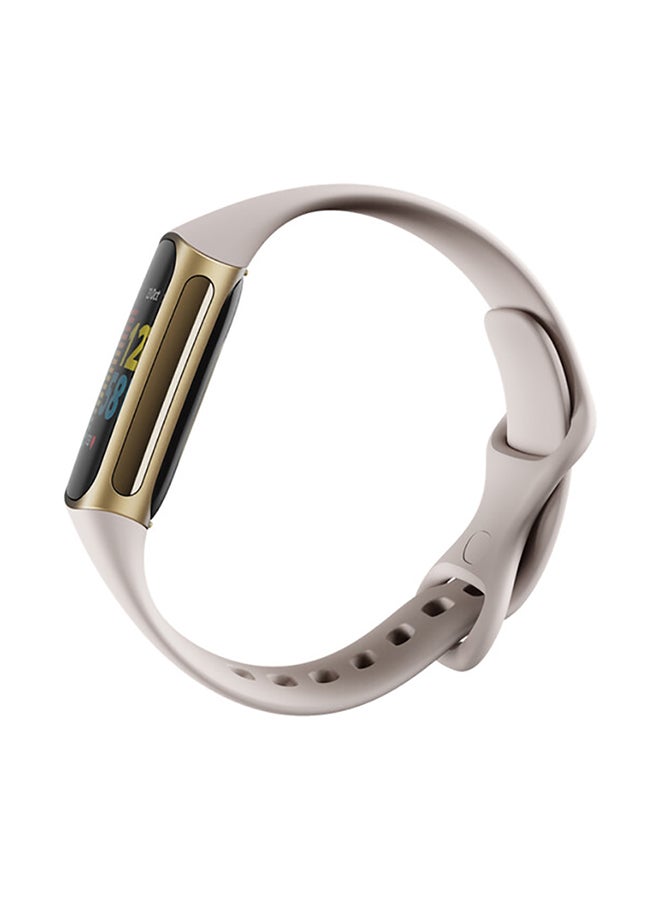 Fitbit Charge 5 With Advanced Fitness + Health Tracker With Tools For Heart Health Stress Management And Daily Readiness Score Lunar White/Soft Gold Stainless Steel  - Image 5