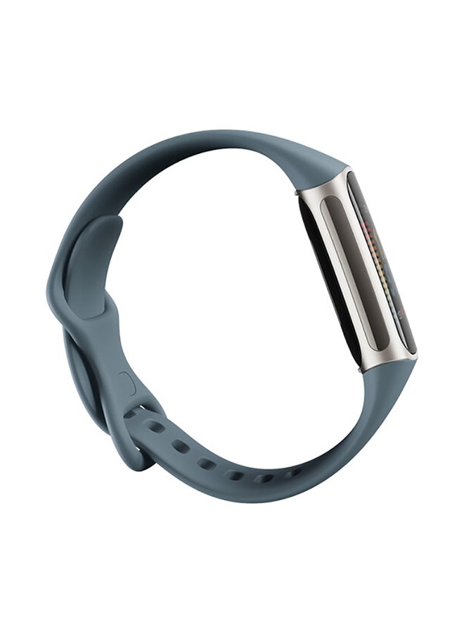 Fitbit - Charge 5 Advanced Fitness + Health Tracker with Tools for Heart Health Stress Management And Daily Readiness Score Steel Blue/Platinum Stainless Steel - Image 1