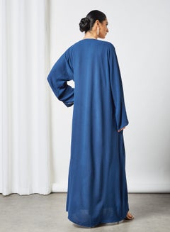 Comfortable Modest Abaya Blue - v1630491703/N48968301V_3