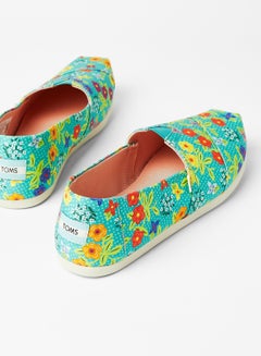 TOMS Alpargata Floral Slip-ons Turquoise  - Image 3