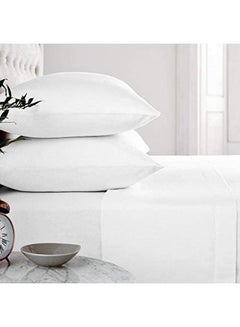 Safari 2-Piece Sleeping Bed Pillow Set Fabric White 45x70cm  - Image 1