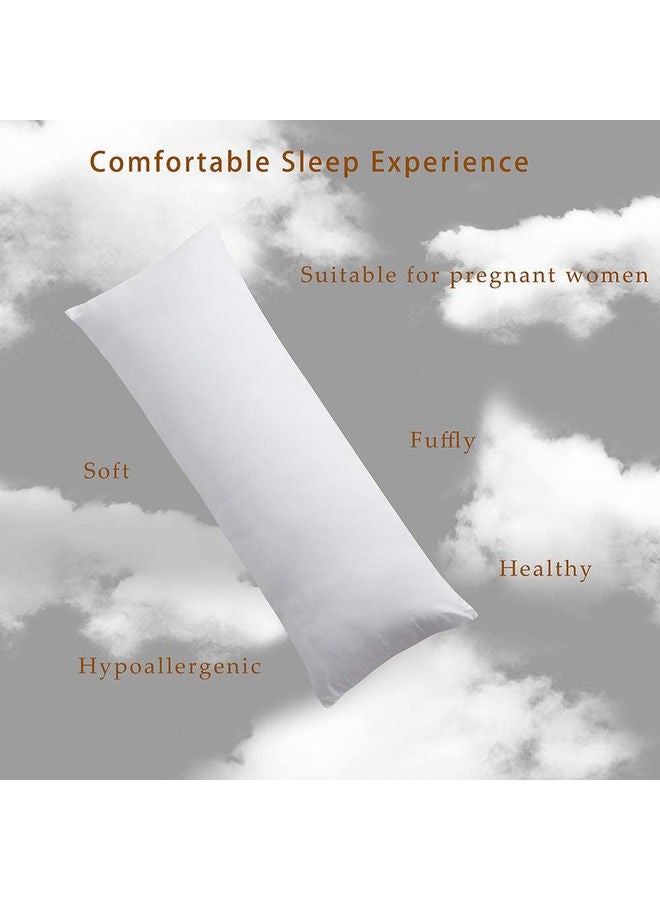 كان وسادة نوم جانبية طويلة جيدة التهوية للنوم نسيج أبيض 50x140سم - Image 2