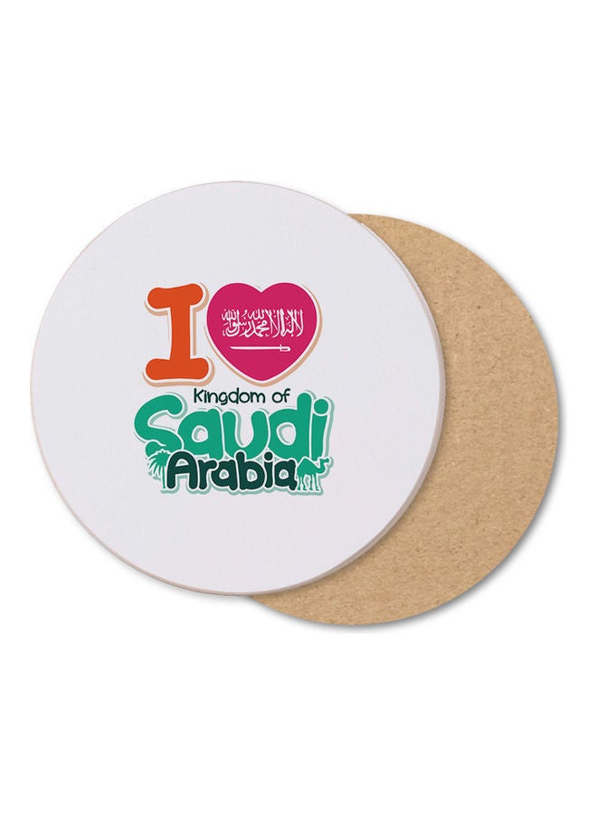 MEC I Love Kingdom Of Saudi Arabia National Day Coaster For Placing Mug Mutlicolor 380x230x270mm 