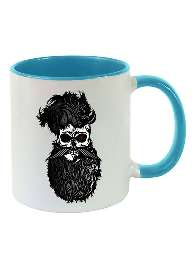 إم إي سي مج بطبعة فنية بتصميم لحية أزرق فاتح