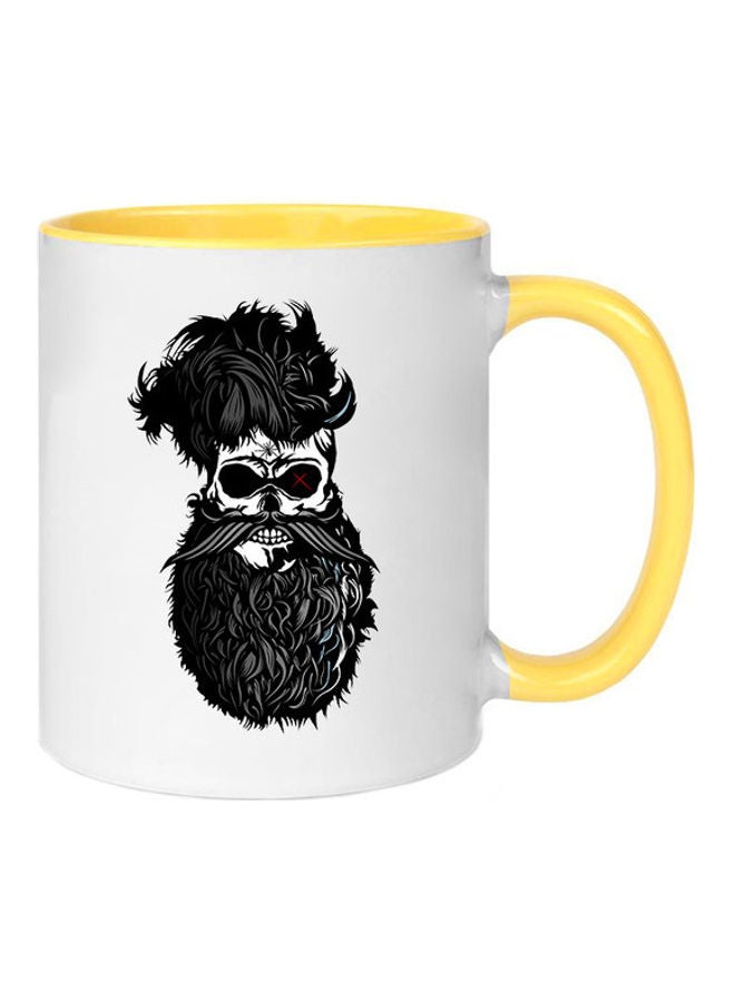 MEC Goatee Art Printed Mug Yellow