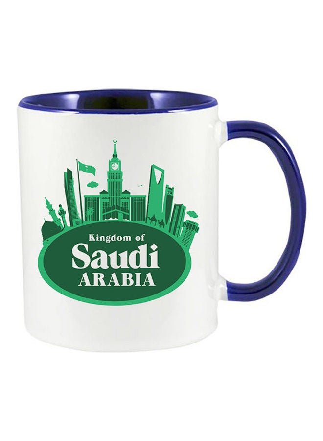 MEC Kingdom Of Saudi Arabia National Day Printed Mug Blue