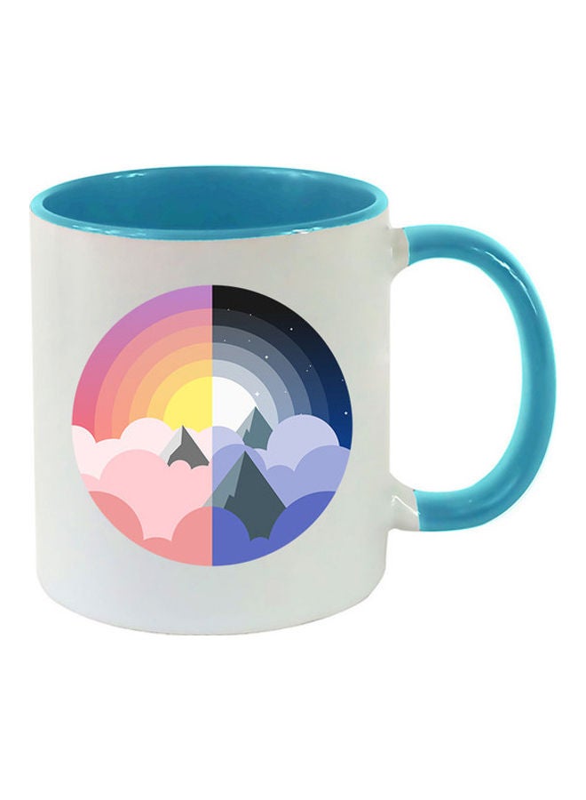 MEC Cloud Mountain Printed Mug Light Blue 