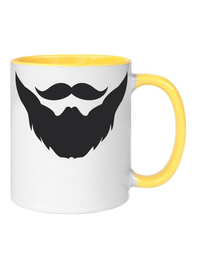 إم إي سي مج بطبعة تصميم للحية أصفر