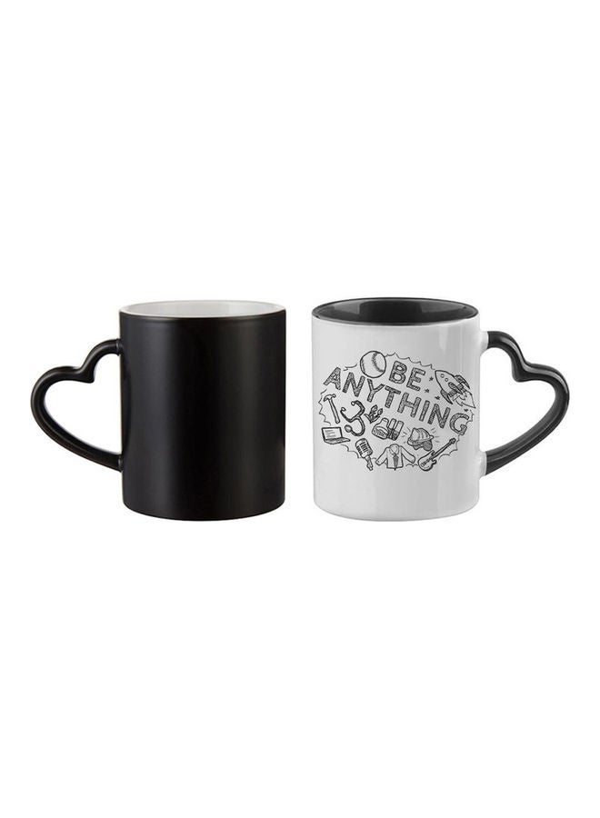 MEC Be Anything Art Printed Magic Mug Black 