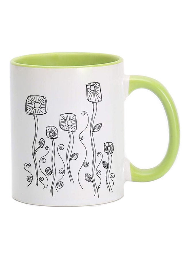 إم إي سي قدح قهوة خزفي أبيض