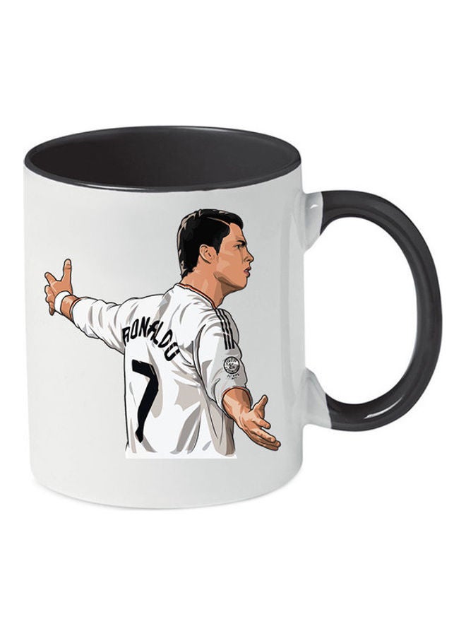 MEC - Cristiano Ronaldo Printed Mug Black - Image 1