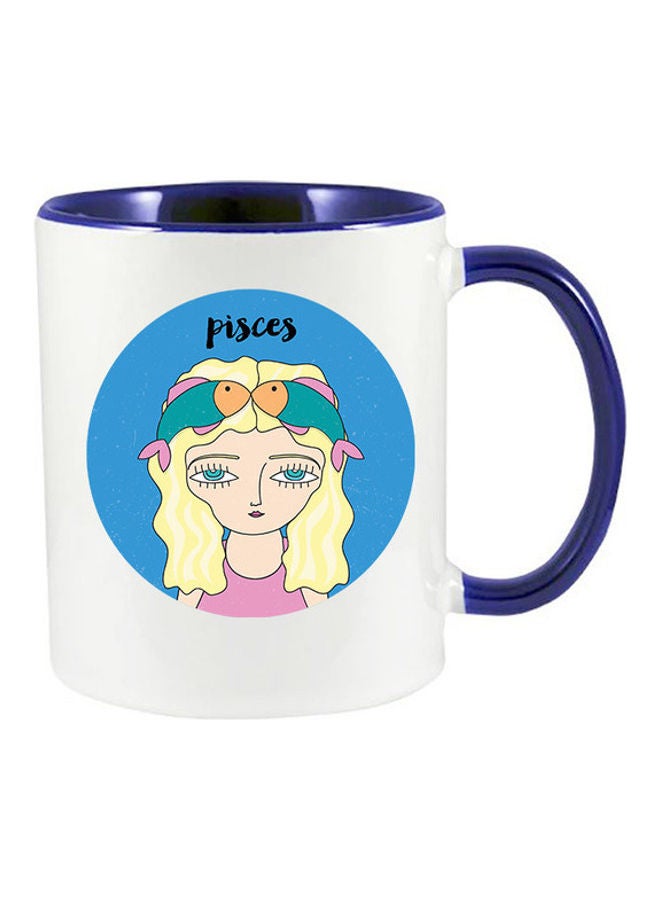 إم إي سي مج بطبعة رمز البرج الفلكي أزرق