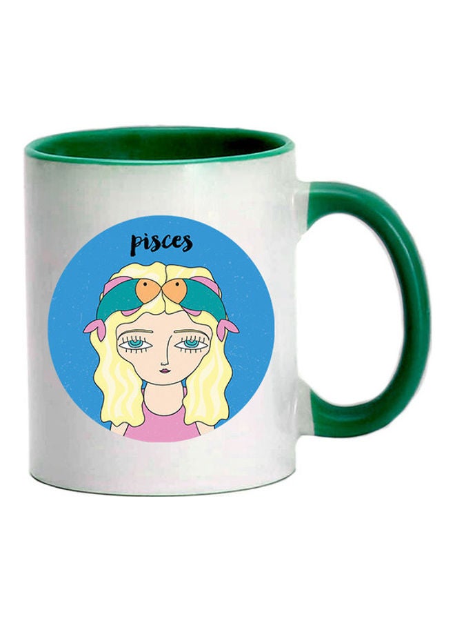 إم إي سي مج بطبعة رمز البرج الفلكي أخضر داكن