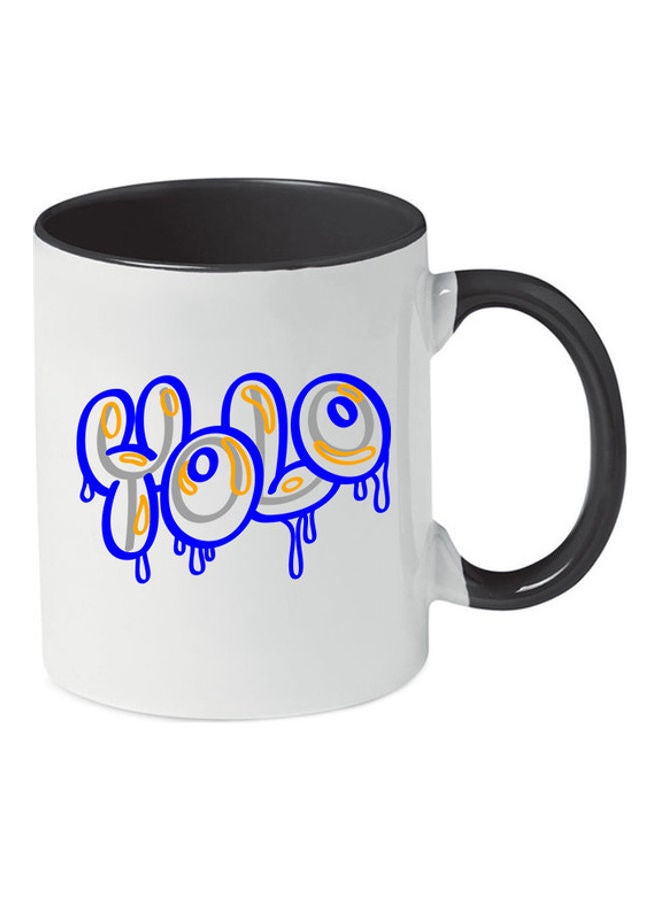 MEC Yolo Graffiti Printed Mug Black