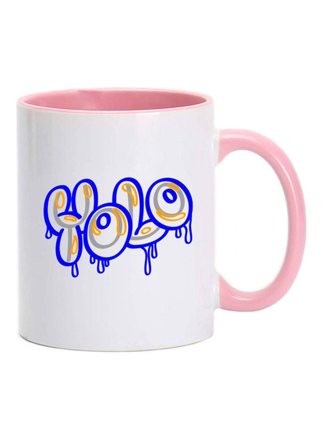 MEC Yolo Graffiti Printed Mug Pink
